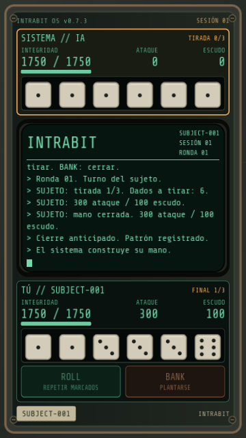 Actual AI-turn screenshot, with its panel highlighted in amber.